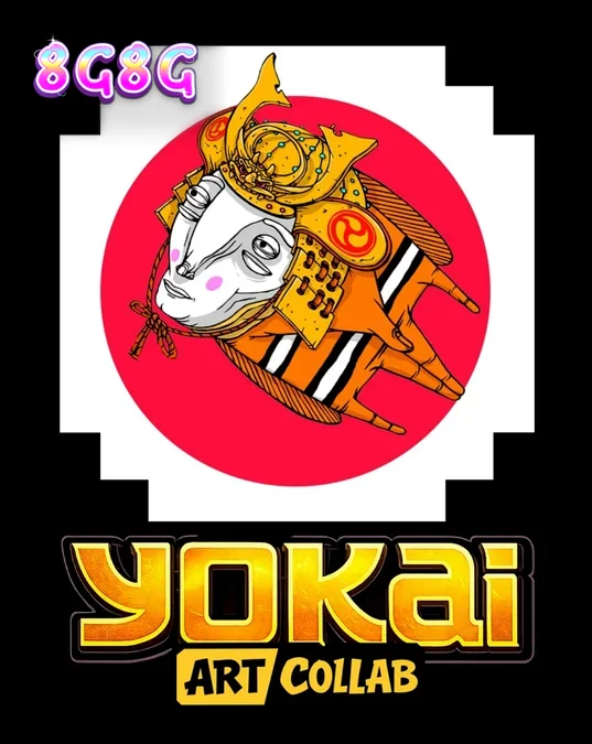 Tampilan visual slot Yokai dengan elemen seni Jepang dan simbol monster