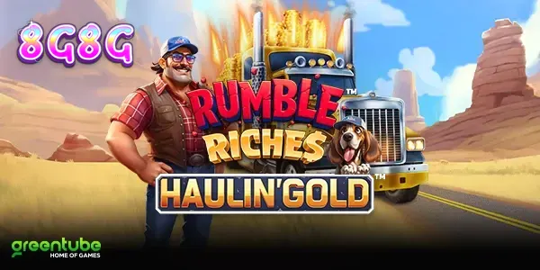Tampilan antarmuka seluler dari permainan slot Rumble Riches Haulin Gold