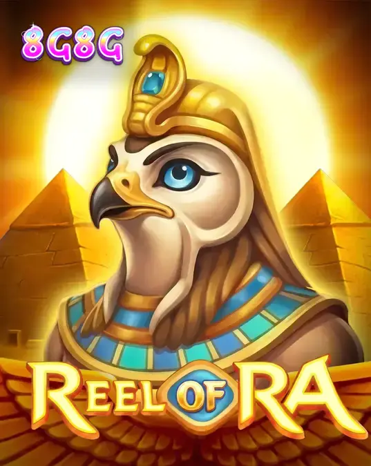 Tampilan visual slot Reel of Ra dengan tema Mesir kuno dan simbol emas